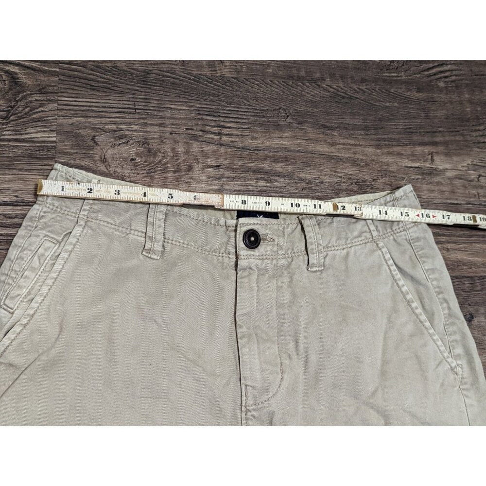 American Eagle Outfitters Shorts Mens 30 Khaki Chino 100% Cotton Longboard - Picture 6 of 6